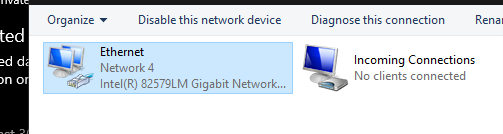 Windows 10 Ethernet